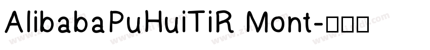 AlibabaPuHuiTiR Mont字体转换